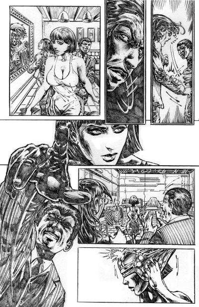 Seamstress #1, Page 11; pencils by Federico Zumel