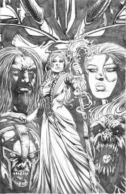 Light-Earth Cover; pencils by Ian Snyder